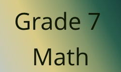 Grade 7 Math