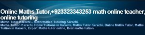 Online Math Tutor Pakistan