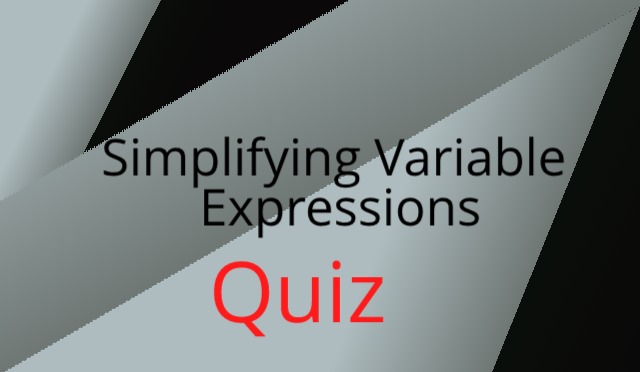 Simplifying Variable Expressions like terms Grade 6