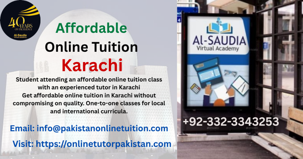 Affordable Online Tuition Karachi