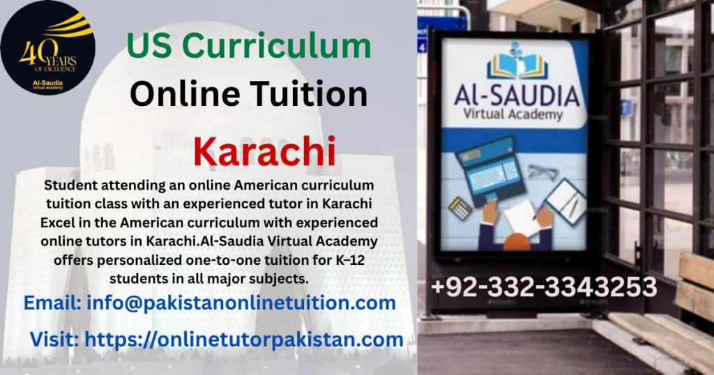 American Curriculum Online Tuition Karachi