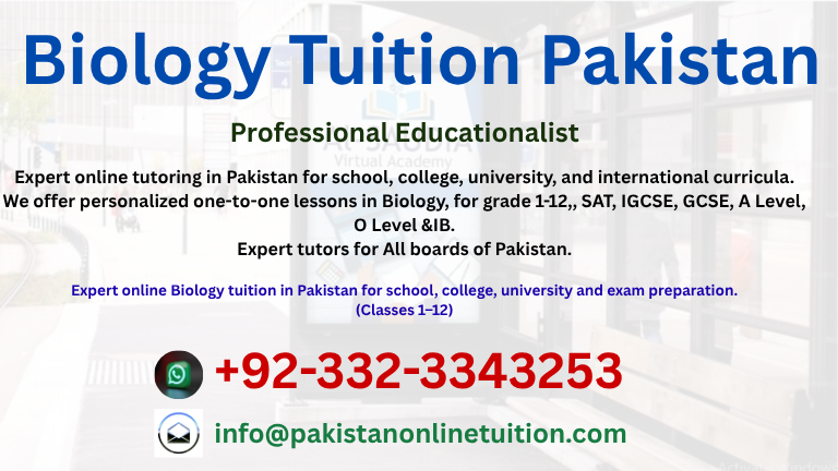 Biology Tuition Pakistan