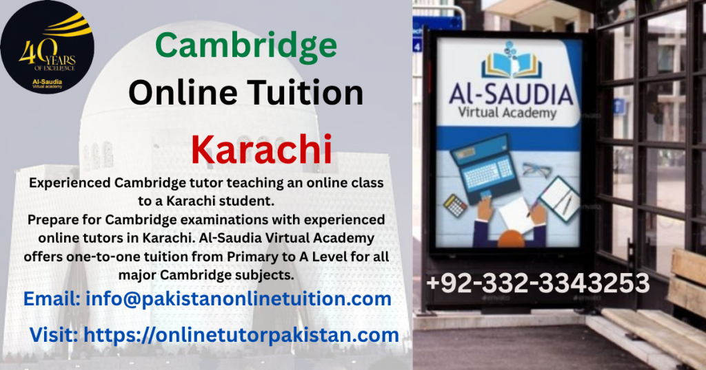 Cambridge Online Tuition Karachi