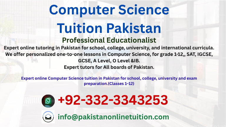Computer Science Tuition Pakistan
