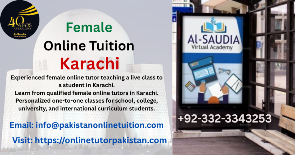 Female Online Tutors Karachi