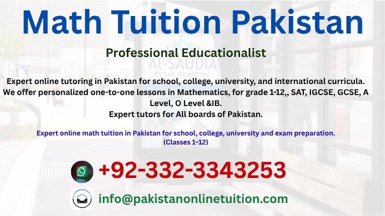 Math Tuition Pakistan