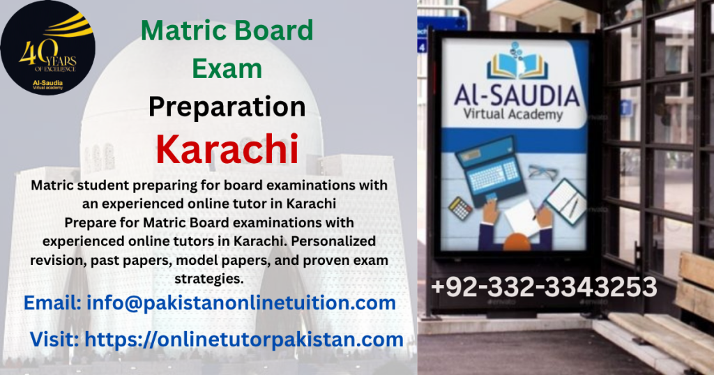Matric Board Exam Preparation Karachi