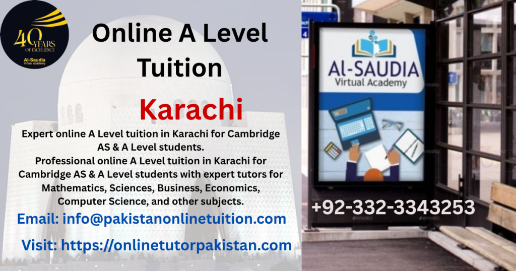 Online A Level Tuition Karachi