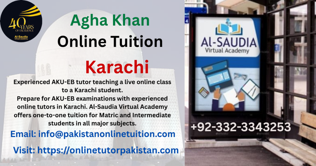 Online Aga Khan Board Tuition Karachi