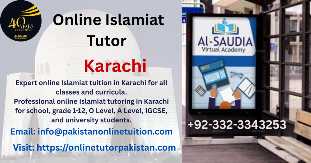 Online Islamiat Tutor Karachi