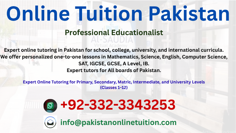 Online Tuition Pakistan
