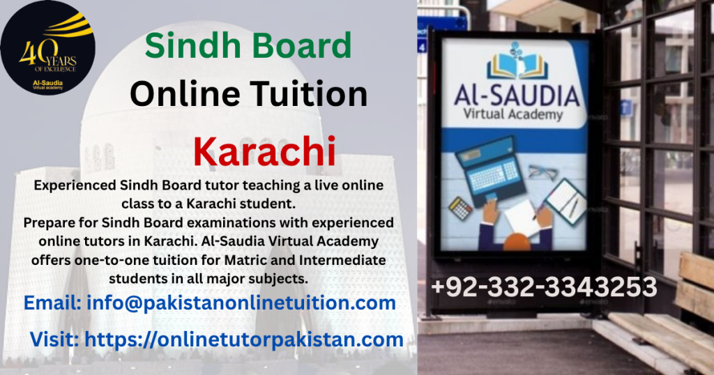 Sindh Board Online Tuition Karachi